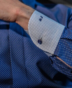 Blue-Flower-Casual-Cuff