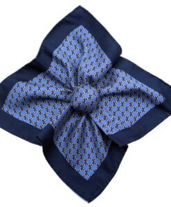 Blue Double-Sided Pocket Square