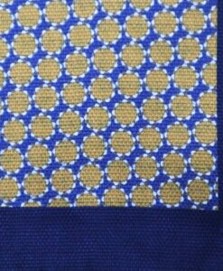 Yellow/Blue Double-sided Pocket Square 2