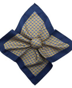 Gucci Double G and stars silk pocket square