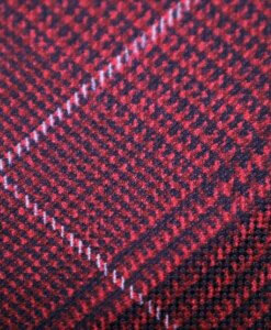 Burgundy Check Tie 2