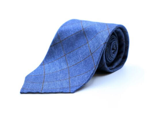 Blue Check Tie