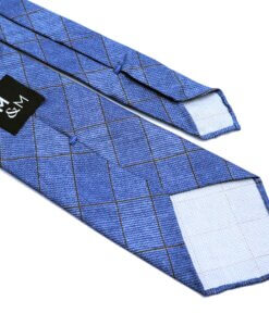 Blue Check Tie 1