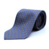 Blue Brown Pattern Tie