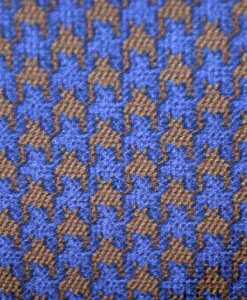 Blue Brown Pattern Tie 2