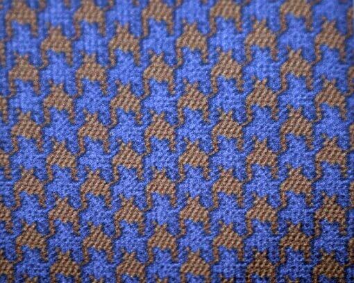 Blue Brown Pattern Tie 2