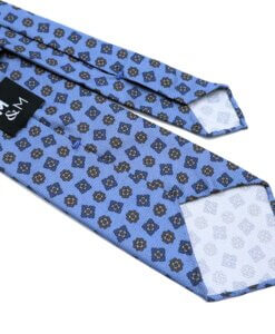 Blue Floral Print Tie 1