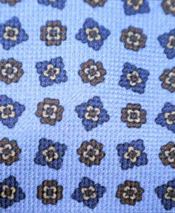 Blue Floral Print Tie 2