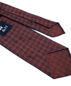 Burnt Orange Diamond Tie 1
