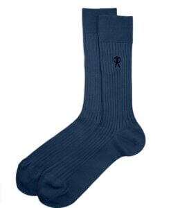 Marine Blue Cotton Sock